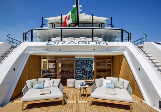 Arredi Tribù sullo Yacht M/Y Dragon