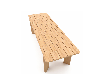 Brick extendable table